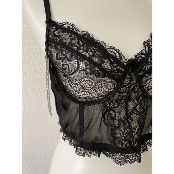 Boohoo Lingerie Bra Bralette Lace Sheer Plus Size - Picture 3 of 9